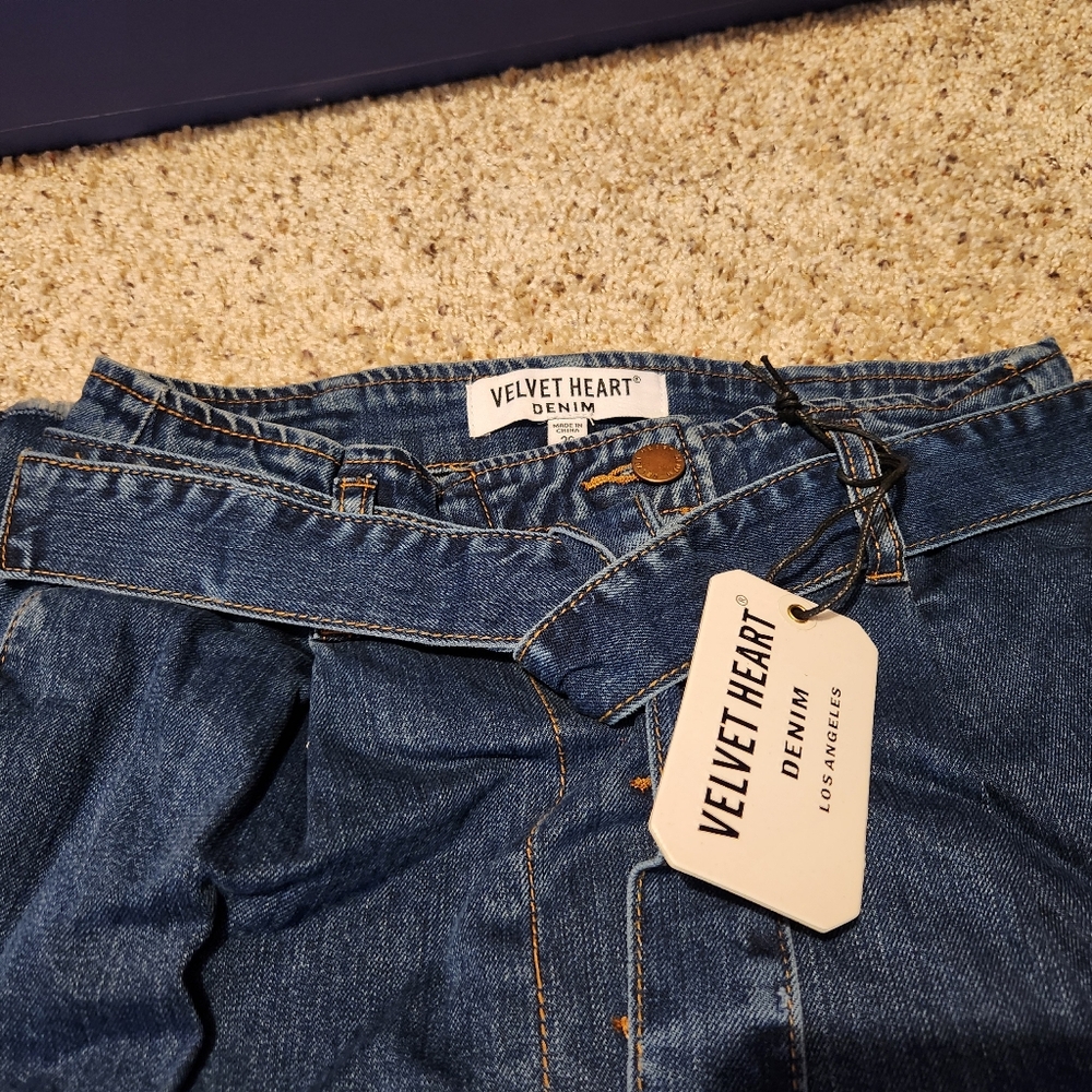 VICI denim pencil belt jeans skirt - Picture 4 of 5